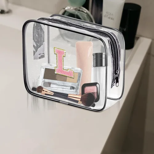 Miniatura 6 de Bolsa de aseo transparente Fodofodo, bolsa de aseo de viaje portátil, bolsa de maquillaje impermeable, organizador de almacenamiento de cosméticos