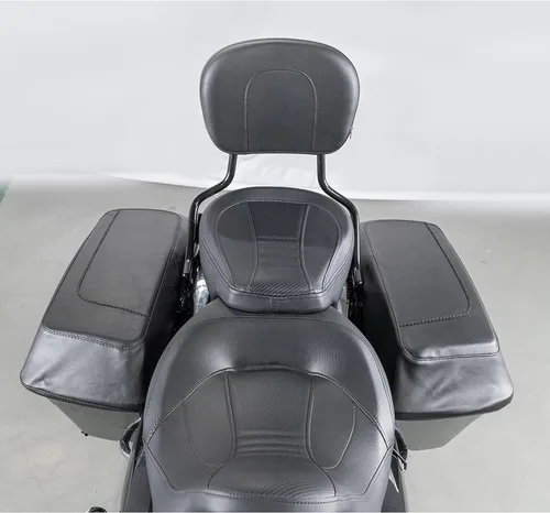 Miniatura 3 de Mofun Funda protectora de piel sintética para alforjas con tapa de altavoz, compatible con Harley Touring Road King Electra Road Street Glide