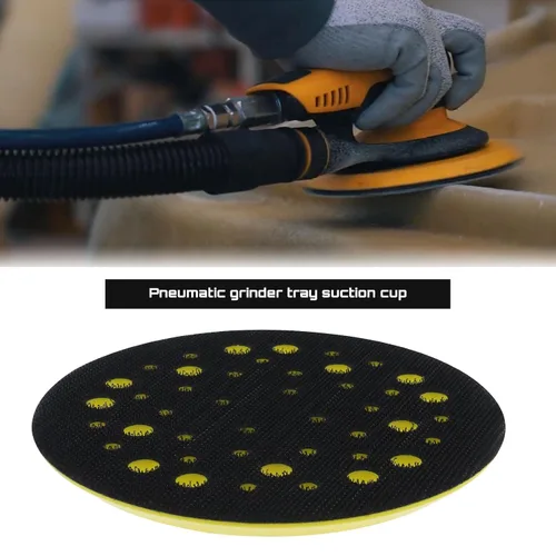 Miniatura 2 de Almohadilla de respaldo de 4.921 in y 5 pulgadas compatible con Mirka Ceros/Deros 44 agujeros 5/16 rosca accesorio lijadora gancho y bucle
