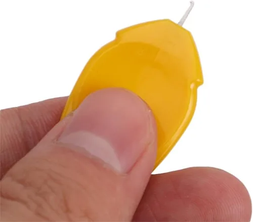 Miniatura 3 de 10/20 agujas simples de plástico para manualidades, enhebradores de agujas en forma de hoja de plástico para máquina de coser, bordados de bricolaje