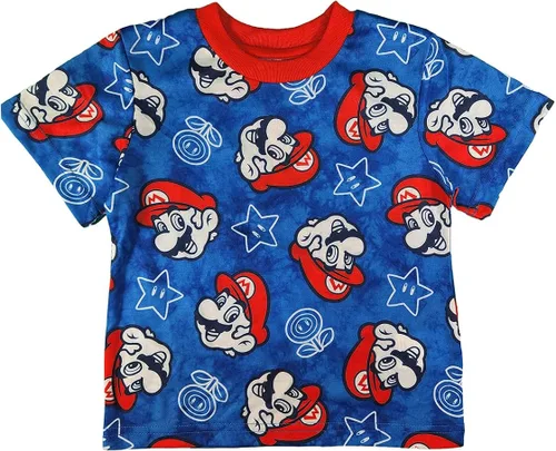 Miniatura 4 de SUPER MARIO Conjunto de pijama de jersey de 3 piezas para niño
