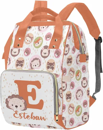 Miniatura 9 de M YESCUSTOM Bolsa de pañales personalizada con nombre para mamá, mujer, esposa, mochila personalizada, 0625-12, Mochilas Daypack