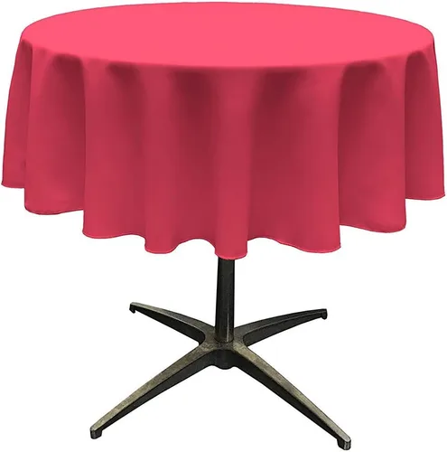 Miniatura 21 de Telón de fondo King Inc, mantel redondo de poliéster sin costuras de 58 pulgadas / superposición, bueno para mesa de café pequeña (Aqua)