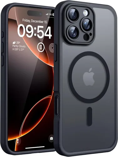 Miniatura 18 de TOCOL Funda magnética 3 en 1 para iPhone 14 Pro, mejorada [protección completa de cámara] con 2 protectores de pantalla, funda de grado militar Azul