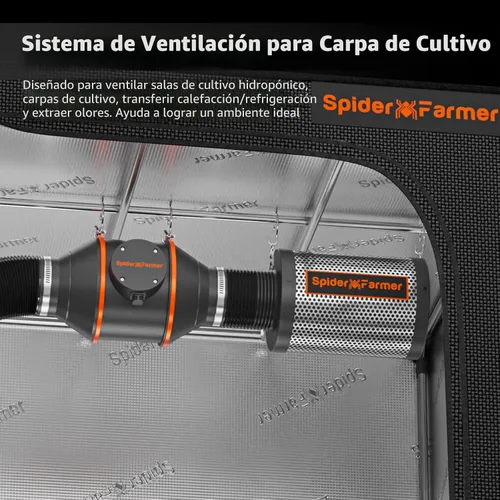 Miniatura 9 de Spider Farmer Kit de tienda de cultivo de 2 x 2 x 5 pies, SF1000D Bridgelux diodos de espectro completo LED luz de crecimiento de 24 x 24 x 55