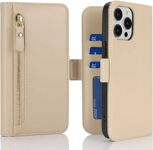 Miniatura 9 de Havaya Funda Cartera para iPhone 13 Pro Max e iPhone 12 Pro Max, Compatible con MagSafe 2 en 1, Desmontable Magnética con Portarjetas, Ranura