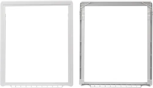 Miniatura 3 de 241973101 - Cubierta de bandeja para verduras compatible con frigidaire frigidaire frigidaire, marco de estante sin refrigerador de vidrio, cubierta