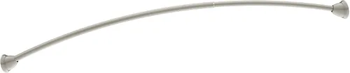 Miniatura 3 de Moen MDN2170BN Magnetix - Barra de cortina de ducha individual curvada ajustable de 60 pulgadas, níquel cepillado