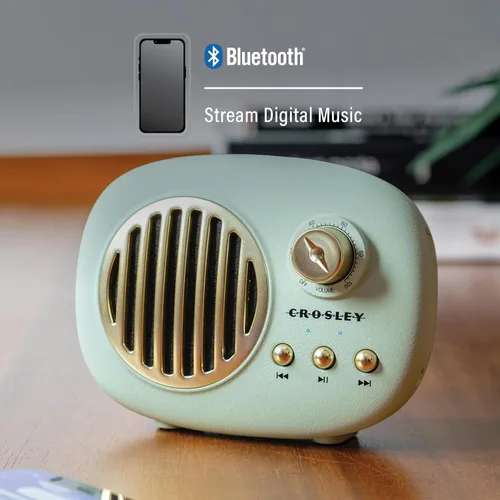 Miniatura 4 de Crosley CR3044A-MN Piper - Altavoz Bluetooth portátil, color menta