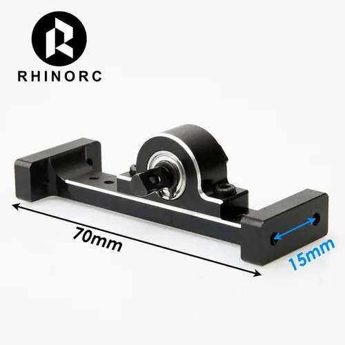 Miniatura 4 de RhinoCrawler - Viga de suspensión a control remoto, puente de soporte RC, eje de eje de transmisión extensible de metal para 1/10 Axial SCX10