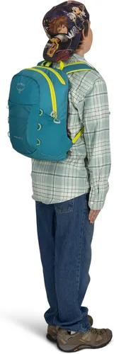 Miniatura 7 de Osprey HydraJet - Mochila de senderismo para niños (12 litros) con depósito hidráulico, toldo verde Dosel verde
