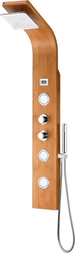 Miniatura 15 de ANZZI Sistema de Panel de Cabezal de Regadera Fontan Acero Cepillo 6 Chorros Turbo & Multifuncional Jet de Alta Presión + Lluvia + Combo