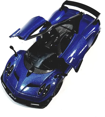 Miniatura 3 de KiNSMART - 2016 Pagani Huayra BC 5" metal fundido a escala 1:38 modelo de coche de juguete con acción de retroceso (Azul)