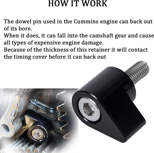 Miniatura 2 de Kit de reparación KDP de pasador Killer para 1989-1998 para Dodge Cummins 12 motores de válvulas 5.9BT (negro)