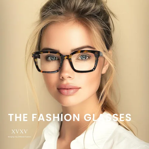 Miniatura 2 de XVXV Anteojos de lectura para mujeres y hombres, con bloqueo de luz azul, de gran tamaño, Oprah cuadrados, antirreflejos, antifatiga ocular, bisagra