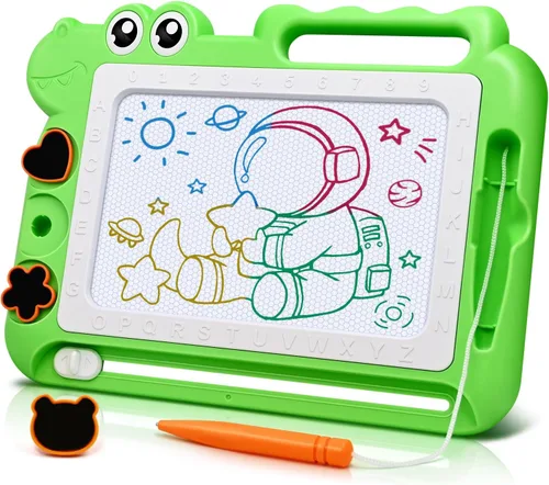AiTuiTui Tablero magnético de dibujo para niños pequeños, regalo para niñas y niños, escritura de bocetos a color, garabatos, juegos de viaje,