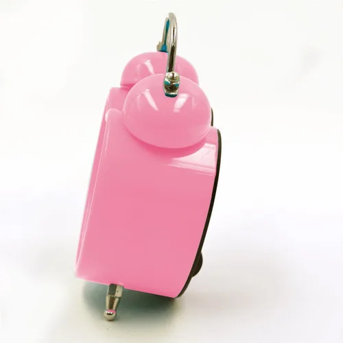 Miniatura 4 de Reloj despertador de plástico con forma de corazón pequeño de 3 pulgadas con forma de corazón duro, silencioso, analógico, de cuarzo