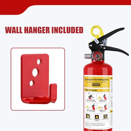 Miniatura 4 de ABC - Extintor de incendios para el hogar, 2.2 libras, extintor de polvo seco, clasificación 1A: 10-B:C, certificado para automóvil, casa, cocina