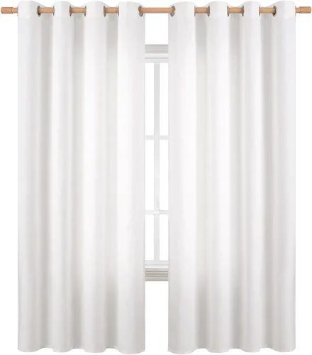 Miniatura 50 de BGment Cortinas de Lino Beige de 63 Pulgadas de Largo 2 Paneles - Tratamientos para Ventanas con Textura de Arpillera Filtrantes de Luz Cortinas