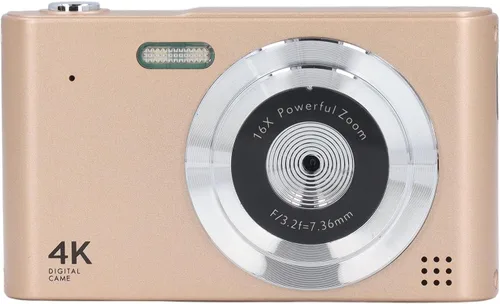 Miniatura 10 de Cámara digital, cámara de enfoque automático HD 4K para vlogging, cámara digital con zoom digital de 48 MP y 16X, cámara portátil compacta