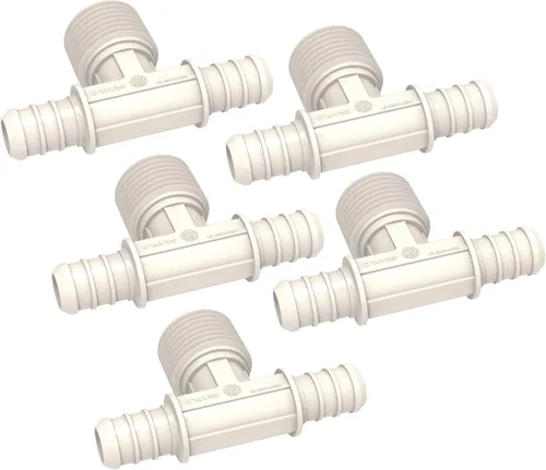 Miniatura 21 de SEAFLO Acoplamiento de tubería PEX de plástico de 90 grados 1/2" Barb x 1/2" adaptador de codo de ajuste de púas compatible con tubo PEX o PE-RT