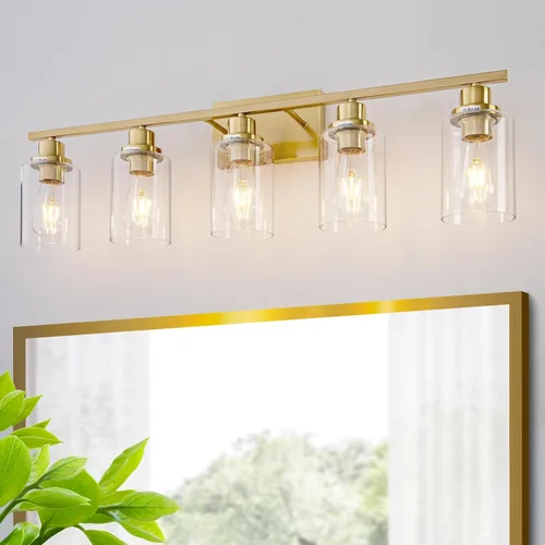 Miniatura 11 de 4 Luces Accesorios de Iluminación para Baño Níquel Cepillado Luz de Tocador Sobre Espejo Moderno Estilo Granja Apliques de Iluminación de Pared