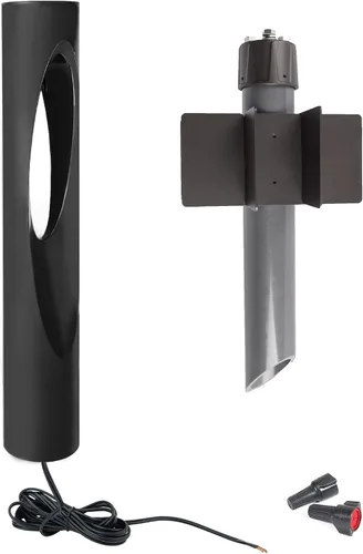 Miniatura 2 de Iluminación de paisaje WAC, Scoop LED 12V bolardo luz 2700K en negro