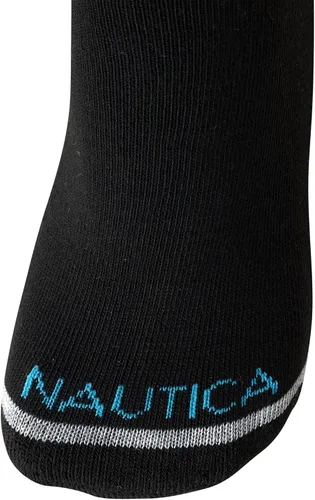 Miniatura 5 de Nautica Calcetines deportivos cómodos acolchados de corte cuarto para mujer con control de humedad paquete de 6
