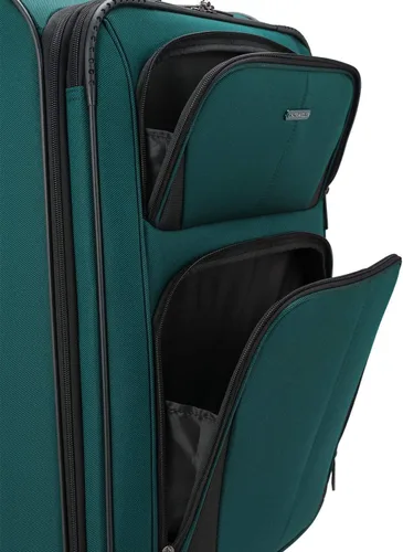 Miniatura 2 de U.S. Traveler Aviron Bay - Equipaje extensible con ruedas giratorias, Color verde azulado.), US08125E