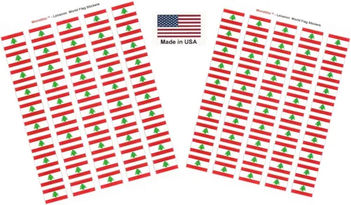 Miniatura 168 de 100 calcomanías de la bandera de Alaska; 1.5" x 1" hechas en Estados Unidos, calcomanías autoadhesivas de la bandera del estado para álbumes
