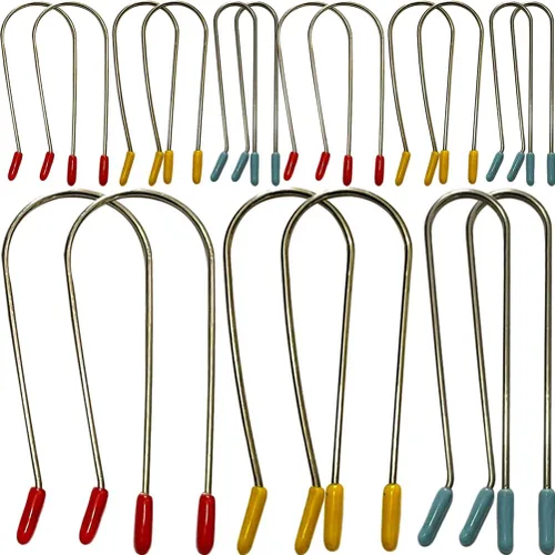 LALAFINA 24 rulos eléctricos, rodillos térmicos para el cabello, pinzas de metal para el cabello, tenedor, pinzas de mandíbula, pinzas de garra para