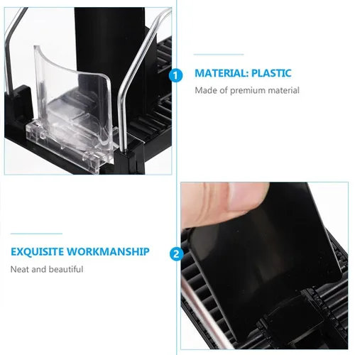 Miniatura 3 de iplusmile Paquete de 4 dispensadores de bebidas para refrigerador, dispensador de soda autoempujable para refrigerador, organizador de botellas