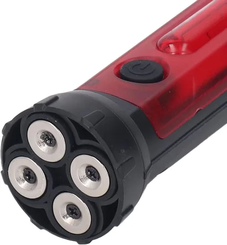 Miniatura 8 de Luqeeg Varita de tráfico, LED de seguridad vial con flecha de giro, 45 grados ajustable, USB, recargable, lámpara LED de seguridad con base