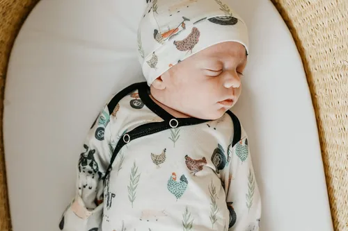 Miniatura 7 de Copper Pearl Baby Beanie Hat Top Knot
