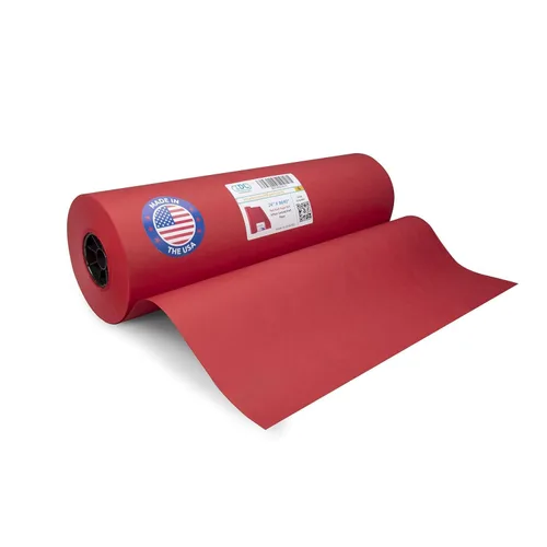 Miniatura 8 de Rollo de papel kraft negro de 36" x 8640" (720 pies), rollo de papel grande de calidad fabricado en Estados Unidos, grosor de 50lb para embalaje