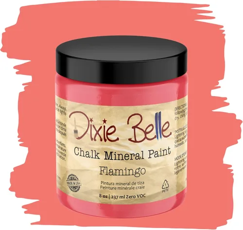 Miniatura 51 de Dixie Belle Paint Company - Pintura con acabado de tiza para muebles, color negro (Caviar), 1 galón, 128 fl oz, pintura mineral color rosa intenso
