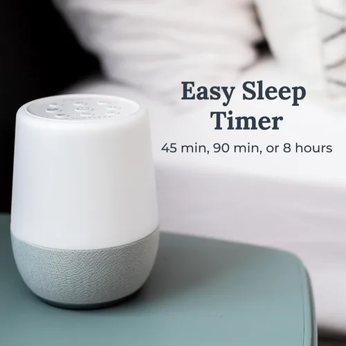 Miniatura 5 de Yogasleep Máquina de sonido de ruido blanco dúo y luz nocturna, 30 sonidos naturales, altavoz inalámbrico Bluetooth para viajes, privacidad