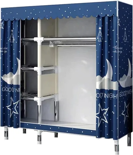 Miniatura 14 de large closets Portable Wardrobe Closet Thick Metal Frame Closets for Bedroom Cloth Wardrobe Closet for Bedroom Hanging Clothes Closet Space-saving