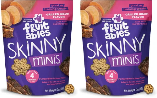 Miniatura 12 de Fruitables Skinny Mini golosinas para perros, golosinas saludables de batata para perros, bajas en calorías y deliciosas, para entrenamiento