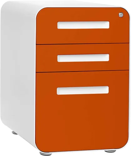 Miniatura 8 de Laura Davidson Furniture Stockpile Archivador de 3 Cajones con Cerradura - Archivador de Metal Bajo Escritorio de Oficina, Carpetas de Archivo