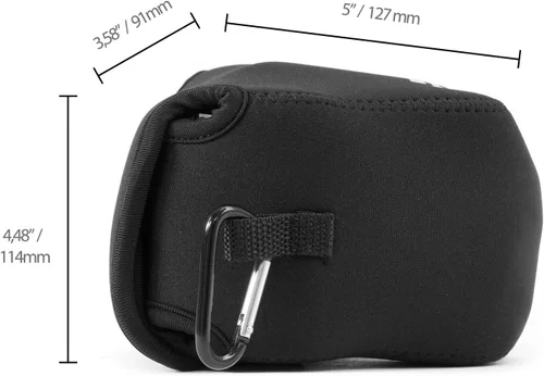 Miniatura 2 de MegaGear Funda de neopreno ultra ligera para cámara con mosquetón para cámaras digitales Canon PowerShot SX540 HS, SX530 HS, Canon PowerShot SX420