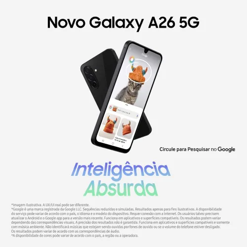 Miniatura 8 de Samsung Galaxy A26 5G con IA 256GB, 8GB, Doble SIM 6.7" 120Hz AMOLED, resistente al agua IP67, Android 15 Modelo internacional desbloqueado