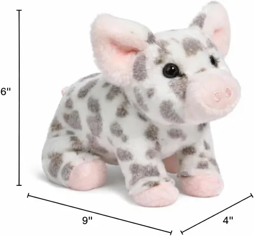 Miniatura 2 de Douglas Pequeño animal de peluche de cerdo manchado Pauline
