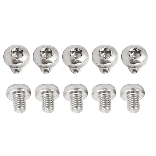 Miniatura 53 de DTGN Tornillos Torx de cabeza plana M1.0.236x0.118 in (DXL), paquete de 20, buenos para maquinaria, sujetadores de seguridad Torx de acero