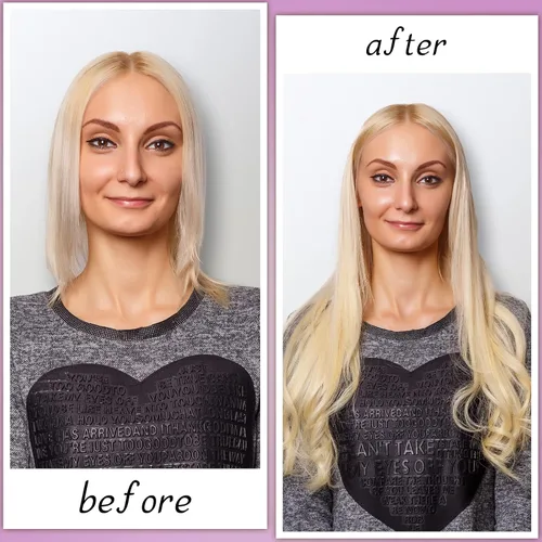 Miniatura 6 de Zhehao Herramienta de extensiones de cabello, cabeza C, punta en U, varilla de conector de hierro con 2 bolsas de queratina pegamento granulado Negro