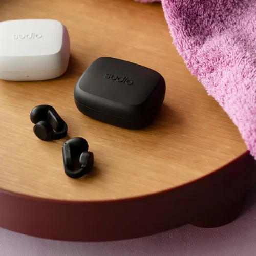 Miniatura 7 de Sudio Audio B3 Auriculares inalámbricos de oreja abierta – Auriculares Bluetooth 5.3 con clip con ajuste seguro, resistentes al sudor, micrófono