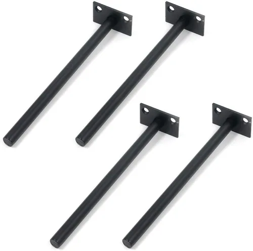 Miniatura 15 de Antrader Soporte de Estante Flotante Negro, 4 Piezas Soportes Ocultos de Estante de 2 Pulgadas Soporte Ciego de Estante Soportes Ocultos