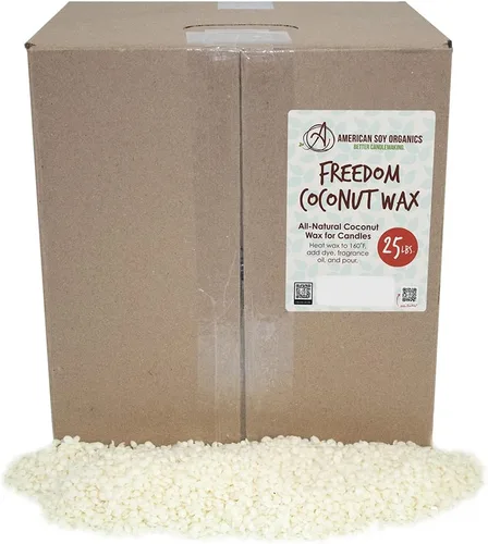 Miniatura 12 de American Soy Organics Freedom - Cuentas de cera de soja de coco para hacer velas, suministros naturales para hacer velas, sin parafina, cera