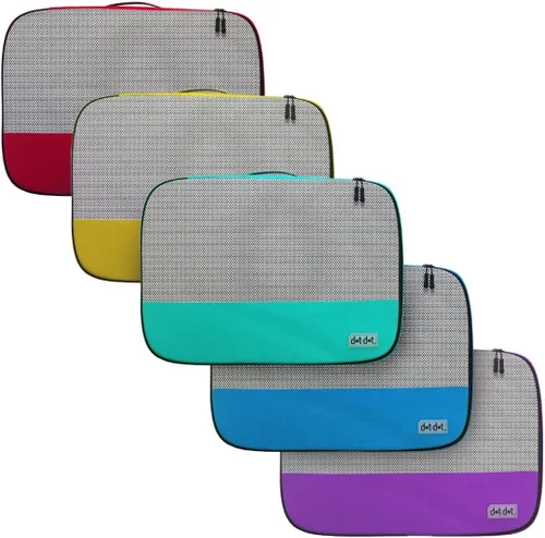 Miniatura 5 de Cubos de embalaje pequeños para maletas, juego de 5 piezas, bolsas organizadoras de viaje para equipaje de mano