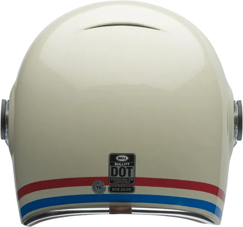 Miniatura 6 de Bell Bullitt - Casco (rayas blanco perlado brillante/rojo/azul - S)